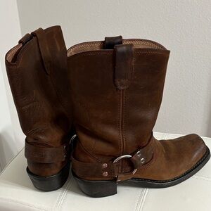 Durango Brown Leather Harness Boots